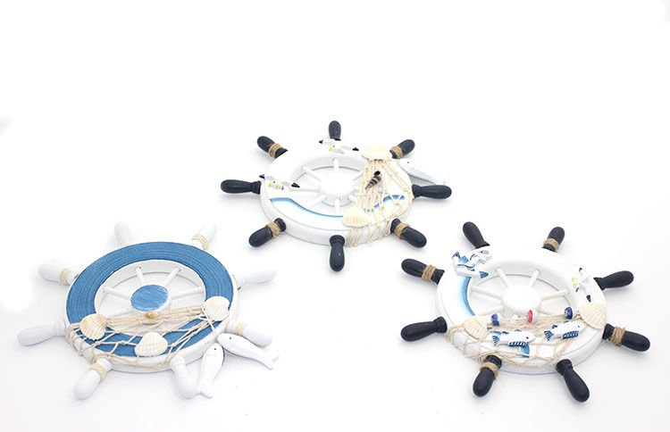 Ahşap Marin Duvara Asmalı Dümen Şık Tasarımlı Fonksiyonel Ürün