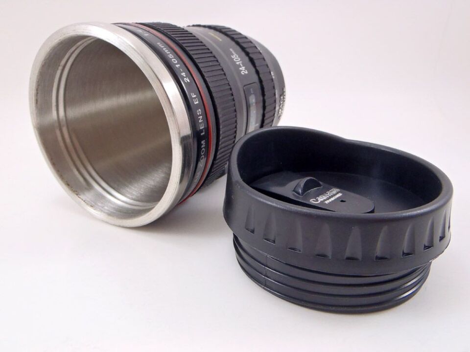 Objektif Görünümlü Termos Bardak Şık Tasarımlı Fonksiyonel Ürün