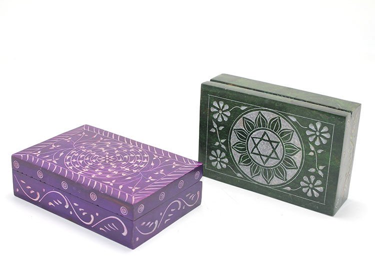 Obsidian Taşı Kutu Model 3 Şık Tasarımlı Fonksiyonel Ürün