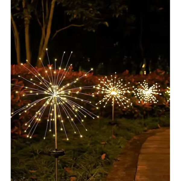 Solar Havai Fişek Dekor LED Şık Tasarımlı Fonksiyonel Ürün