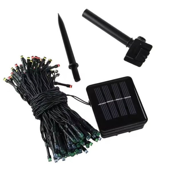 Solar Siyah Kablo Bahçe Aydınlatması Şık Tasarımlı Fonksiyonel Ürün