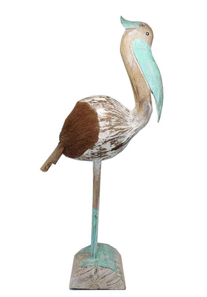 Ahşap Pelikan Figürü Model 1 Şık Tasarımlı Fonksiyonel Ürün