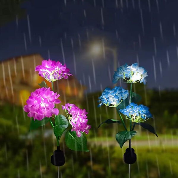 Güneş Enerjili Kazıklı Çiçek LED Lamba Şık Tasarımlı Fonksiyonel Ürün