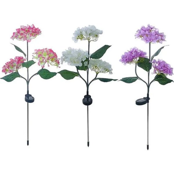 Güneş Enerjili Kazıklı Çiçek LED Lamba Şık Tasarımlı Fonksiyonel Ürün