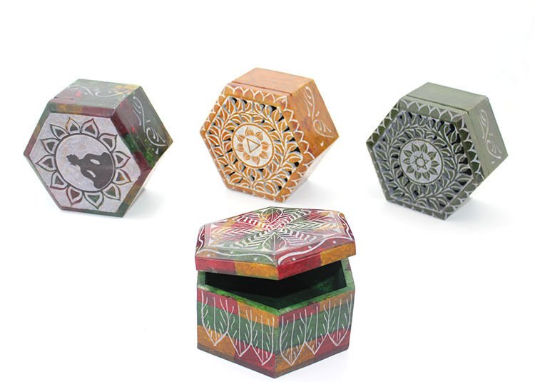 Obsidian Taşı Kutu Model 6 Şık Tasarımlı Fonksiyonel Ürün