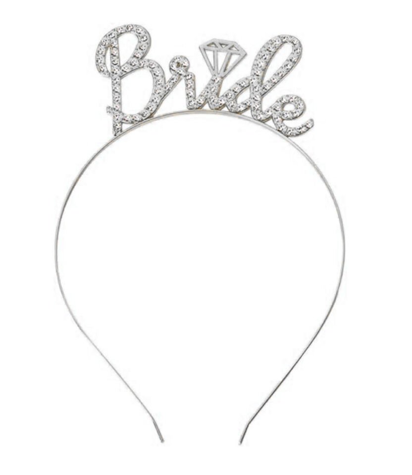 Gümüş Renkli Taşlı “Bride” Gelin Tacı Şık Tasarımlı Fonksiyonel Ürün