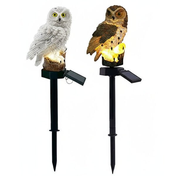 Baykuş Tasarımlı Solar Kazıklı Bahçe Aydınlatma Şık Tasarımlı Fonksiyonel Ürün