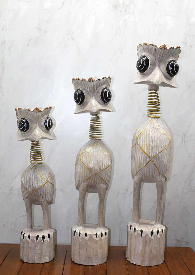 Ahşap 3'lü Deve Kuşu Seti 90 Cm Şık Tasarımlı Fonksiyonel Ürün