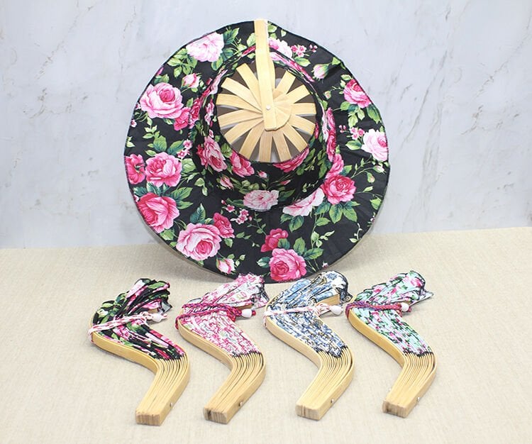 Ahşap Şapkalı Yelpaze Şık Tasarımlı Fonksiyonel Ürün