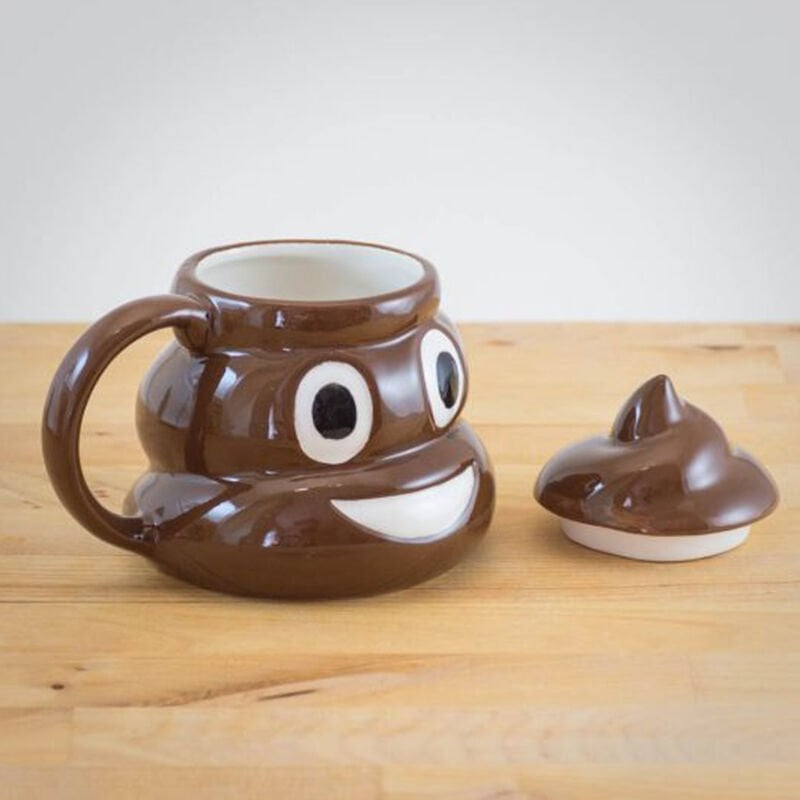 Poo Kaka Emoji Kupa Bardak Şık Tasarımlı Fonksiyonel Ürün