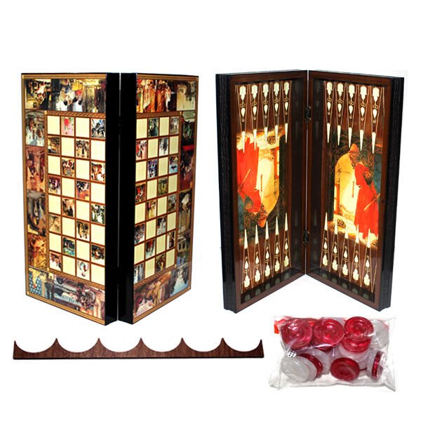 Özel Tasarlanmış Kaplumbağa Terbiyecisi Tavla Şık Tasarımlı Fonksiyonel Ürün