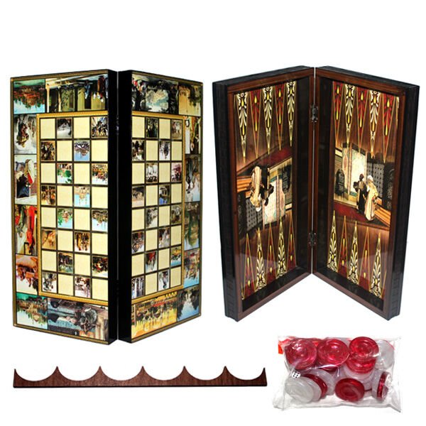 Özel Tasarlanmış Osmanlı Tavla Şık Tasarımlı Fonksiyonel Ürün