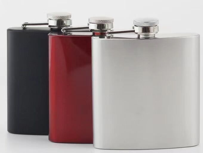 Siyah 6 oz Çelik Cep İçki Kanyak Matarası Şık Tasarımlı Fonksiyonel Ürün