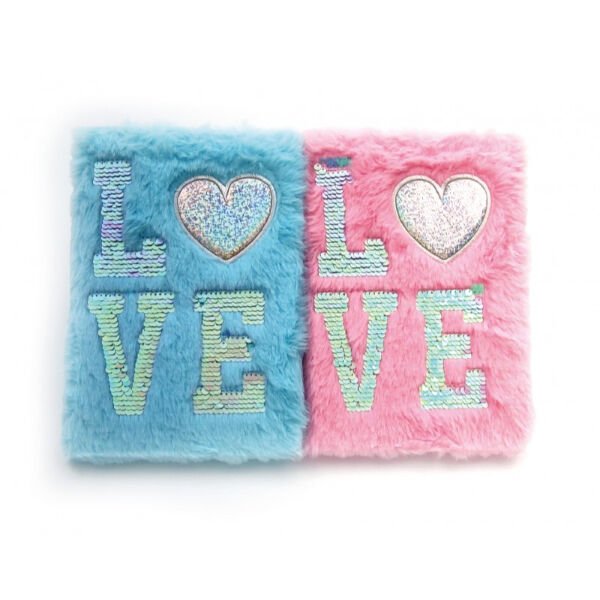 LOVE Tasarımlı Peluş Hatıra Defteri Şık Tasarımlı Fonksiyonel Ürün