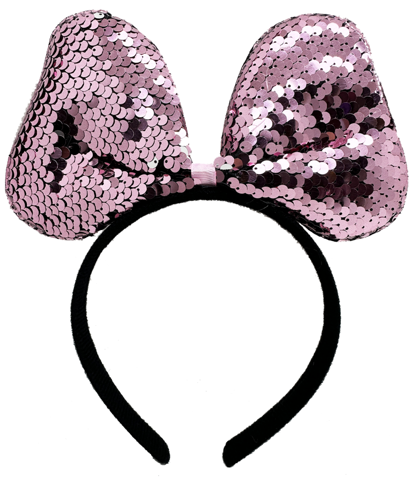 Renk Değiştiren Pullu Fiyonk Parti Tacı Pembe Gümüş Şık Tasarımlı Fonksiyonel Ürün