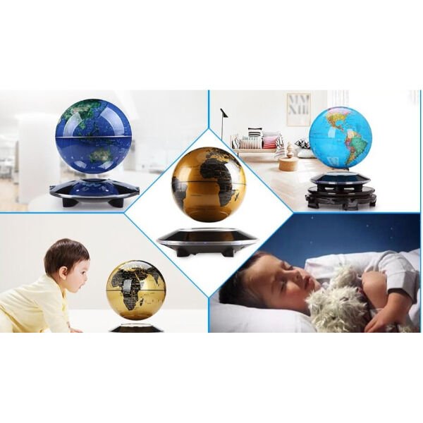 Manyetik Dünya Küre Işıklı Şık Tasarımlı Fonksiyonel Ürün