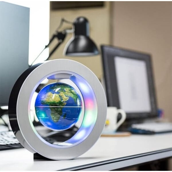 Manyetik Küçük Boy Yuvarlak Ledli Dünya Küre Şık Tasarımlı Fonksiyonel Ürün