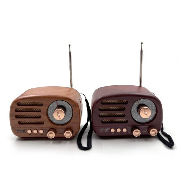Ahşap Retro Radyo Şık Tasarımlı Fonksiyonel Ürün