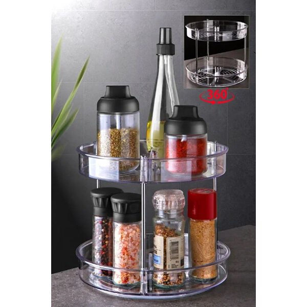 Çok Amaçlı Dönebilen 2 Katlı Organizer Şık Tasarımlı Fonksiyonel Ürün