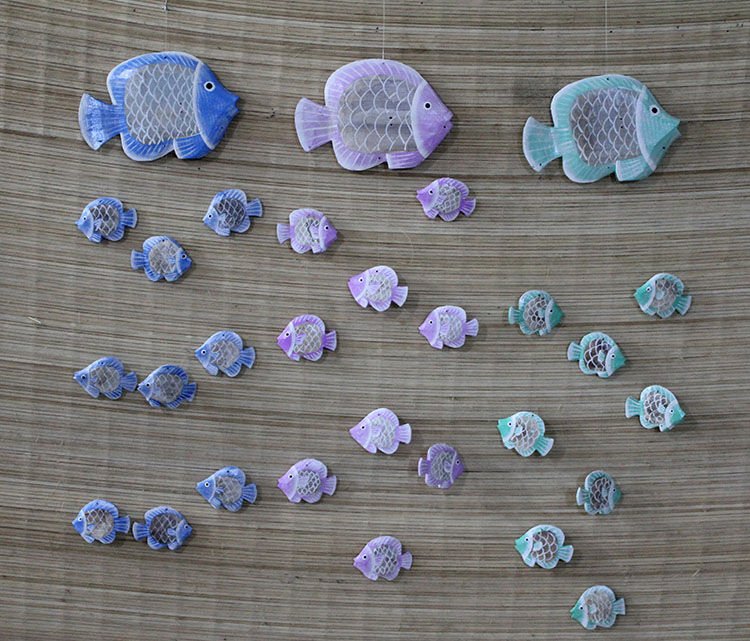 Balıklı Asmalı Rüzgar Çanı Şık Tasarımlı Fonksiyonel Ürün