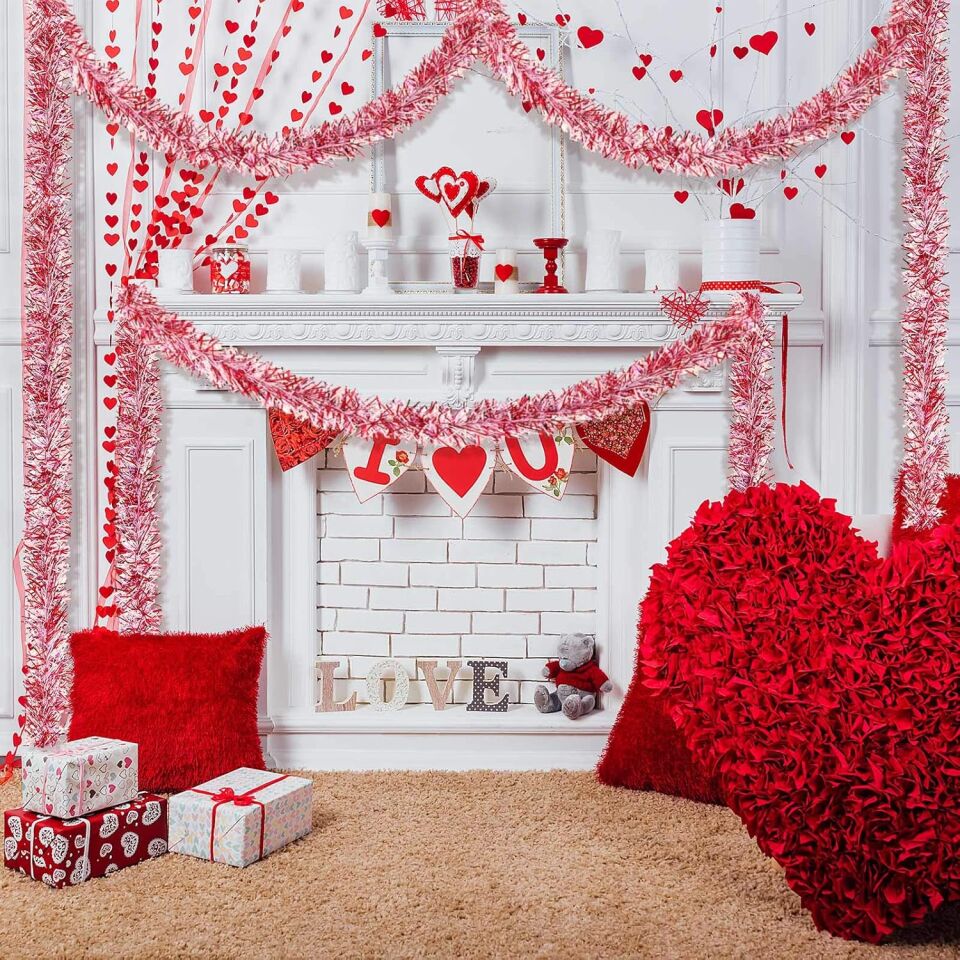 Simli Parti Süsü 2 Metre Pembe Şık Tasarımlı Fonksiyonel Ürün