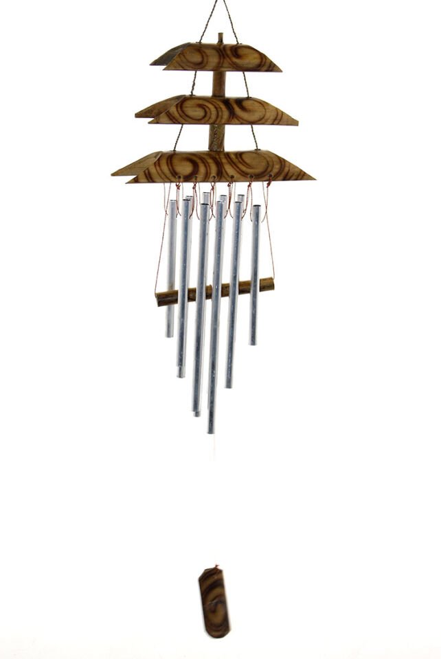 Bambu Metal Çanlı Rüzgar Çanı Şık Tasarımlı Fonksiyonel Ürün