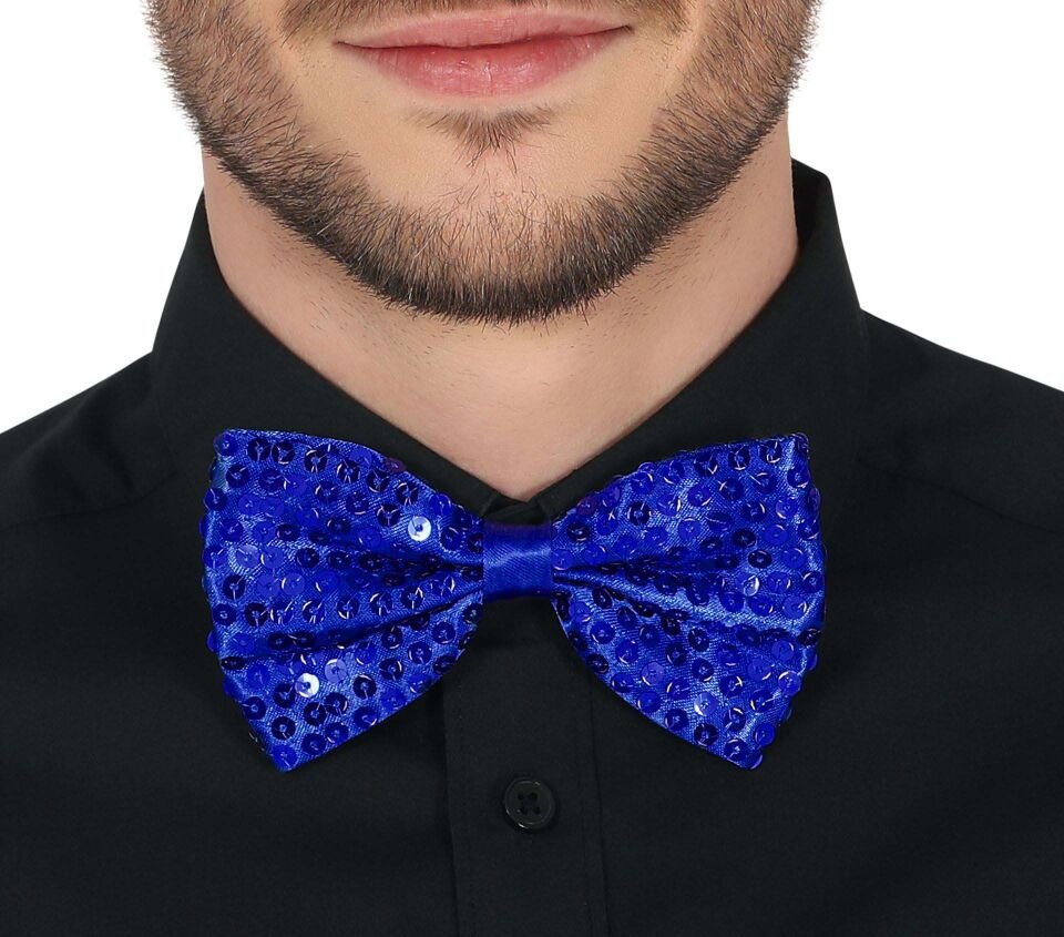 Mavi Payetli Pullu Papyon Şık Tasarımlı Fonksiyonel Ürün