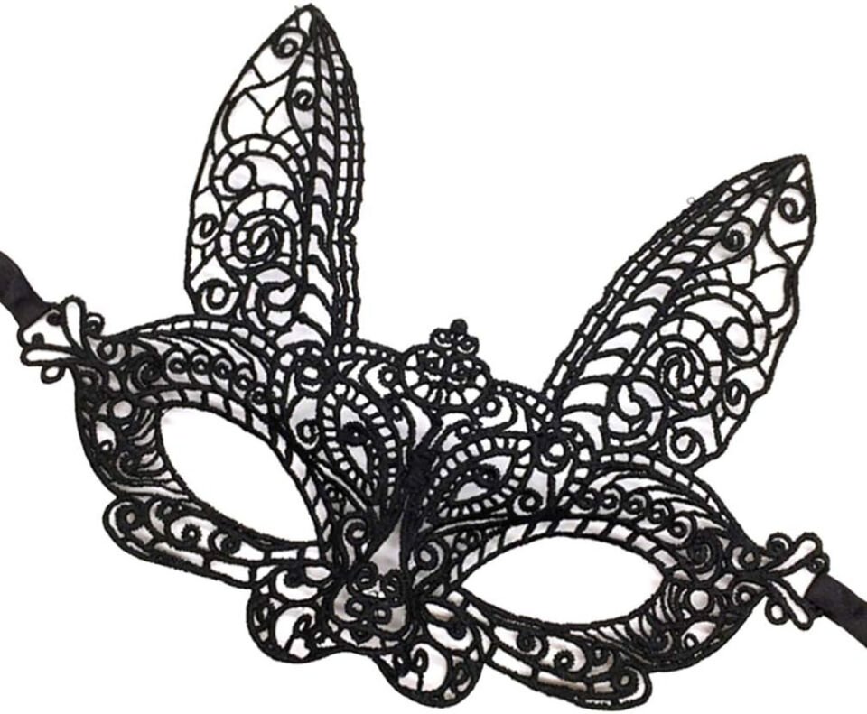 Siyah Dantel Kesim Balo Parti Maskesi 7 No Şık Tasarımlı Fonksiyonel Ürün