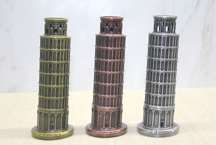 Metal Pisa Kulesi Şık Tasarımlı Fonksiyonel Ürün