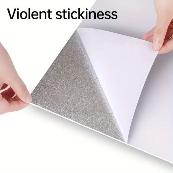 Beyaz Mermer Desenli Alüminyum Plastik Duvar Sticker (30x30) Şık Tasarımlı Fonksiyonel Ürün