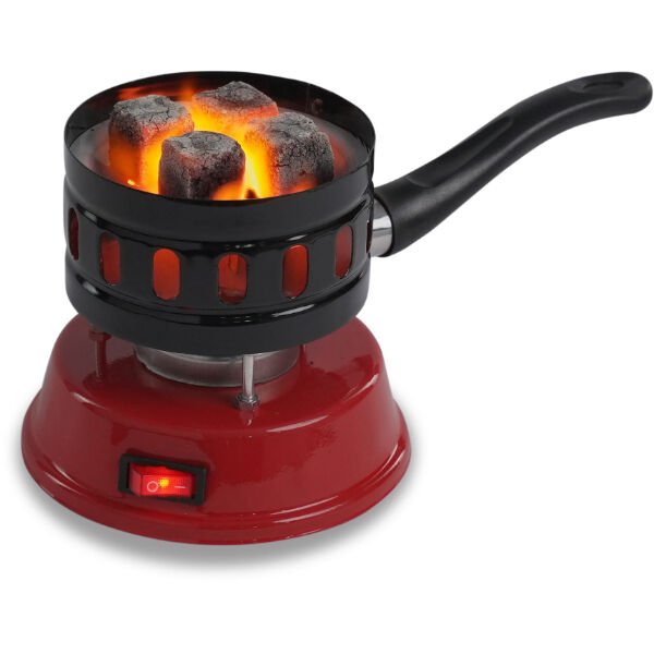 Yuvarlak Galvaniz Elektrikli Nargile Köz Ocağı Şık Tasarımlı Fonksiyonel Ürün