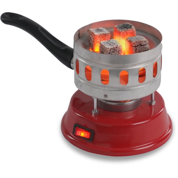 Yuvarlak Galvaniz Elektrikli Nargile Köz Ocağı Şık Tasarımlı Fonksiyonel Ürün