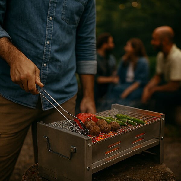 Katlanabilir Mangal Şık Tasarımlı Fonksiyonel Ürün