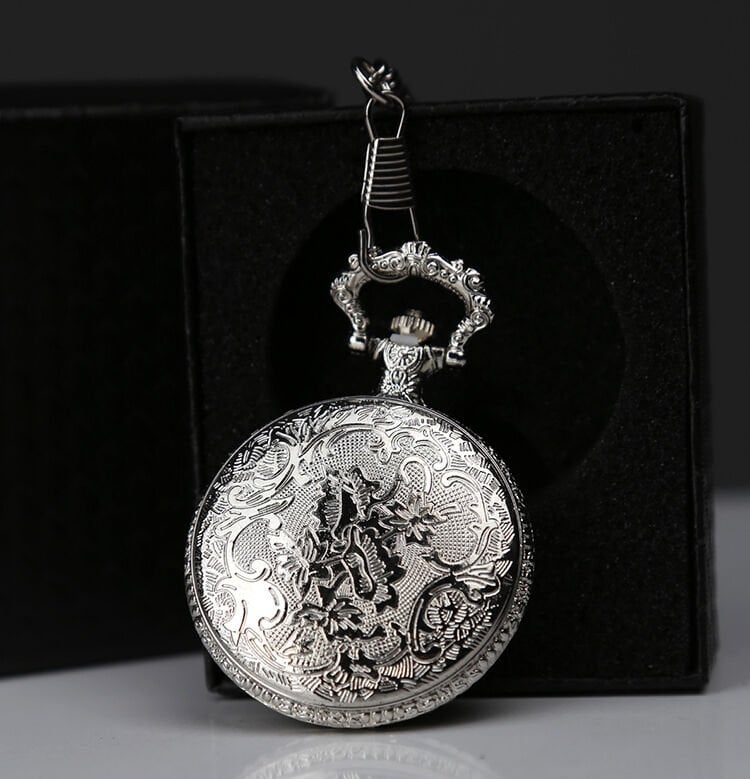 Özel Kutulu Gümüş Köstekli Saat Şık Tasarımlı Fonksiyonel Ürün