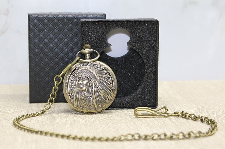 Özel Kutulu Kızılderili Köstekli Saat Şık Tasarımlı Fonksiyonel Ürün