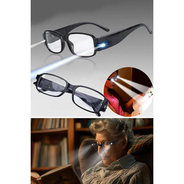 Dinlendirici LED Işıklı Okuma Gözlüğü Şık Tasarımlı Fonksiyonel Ürün
