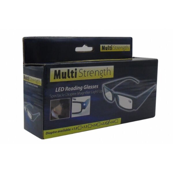 Dinlendirici LED Işıklı Okuma Gözlüğü Şık Tasarımlı Fonksiyonel Ürün