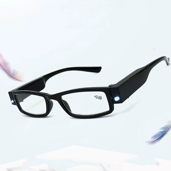 Dinlendirici LED Işıklı Okuma Gözlüğü Şık Tasarımlı Fonksiyonel Ürün
