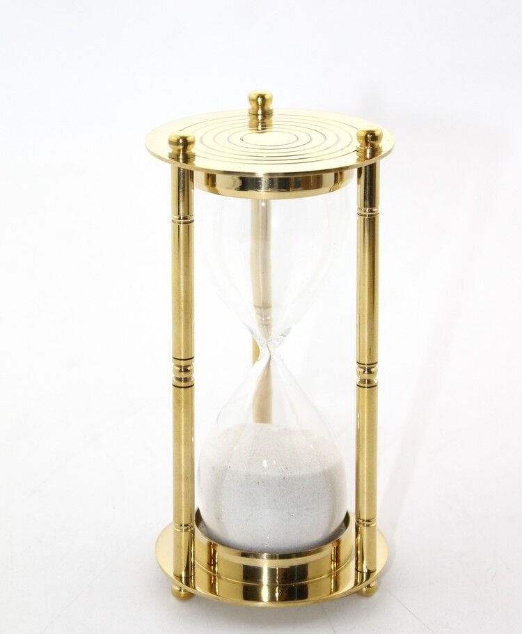 Pirinç Kum Saati Model 5 Şık Tasarımlı Fonksiyonel Ürün