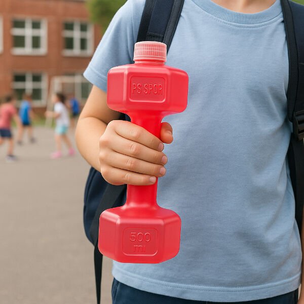 Kırmızı Dambıl Suluk 500 ml Şık Tasarımlı Fonksiyonel Ürün