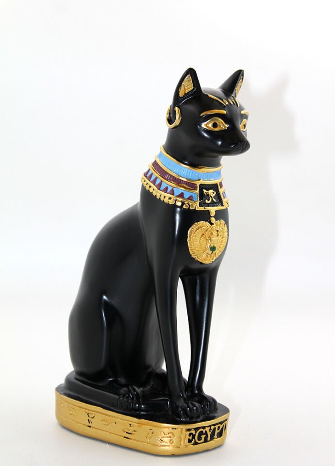 Polyester Mısır Kedisi Figürü Şık Tasarımlı Fonksiyonel Ürün