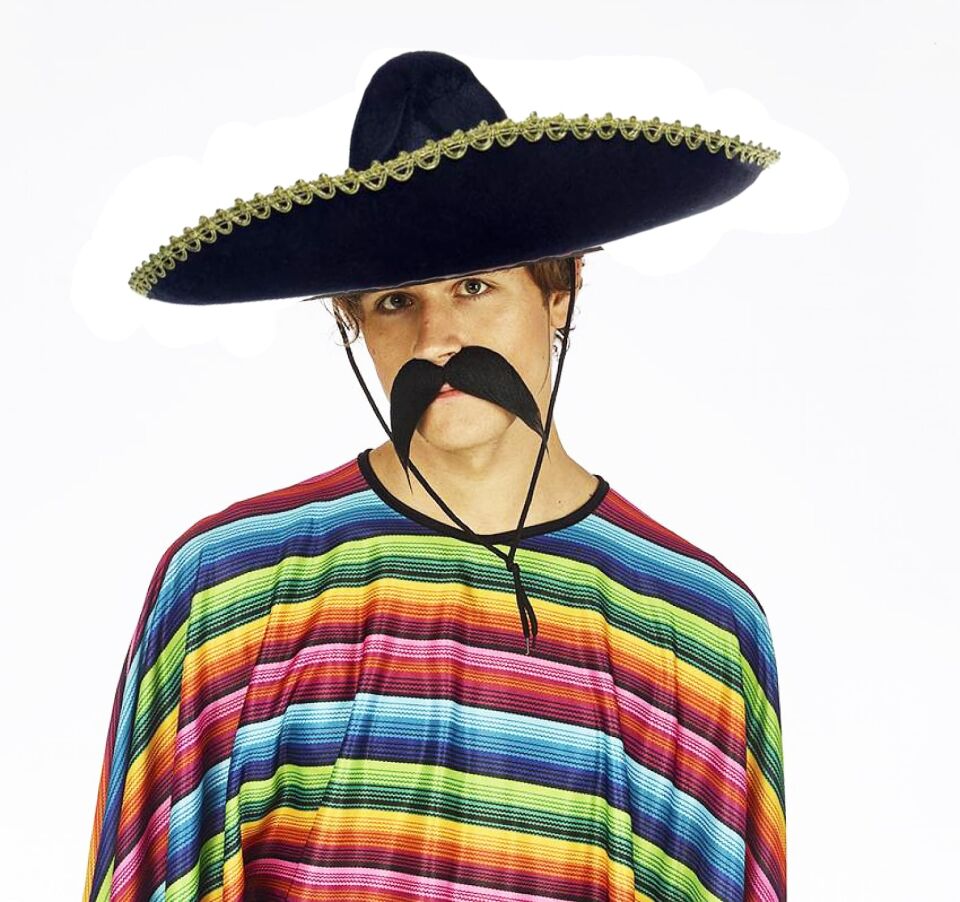 Sombrero Meksika Şapkası Altın Şeritli Yetişkin Boy Şık Tasarımlı Fonksiyonel Ürün