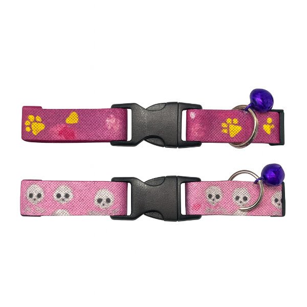 Desenli Zilli Kedi Tasması Şık Tasarımlı Fonksiyonel Ürün