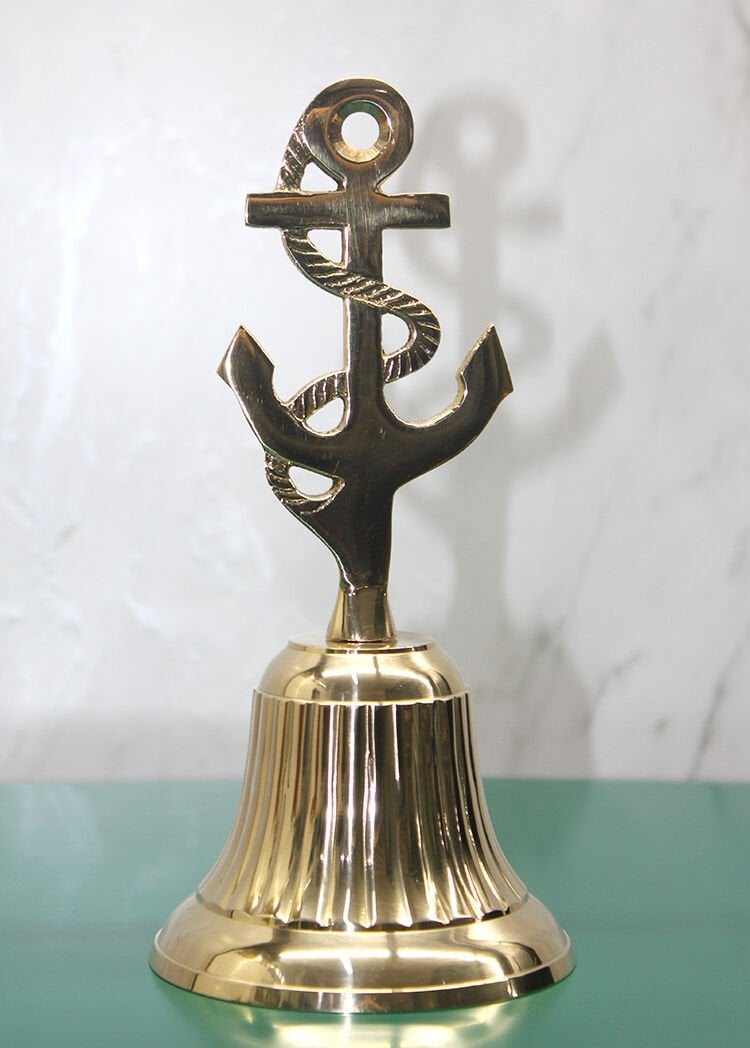 Pirinç Çapalı El Çanı Şık Tasarımlı Fonksiyonel Ürün