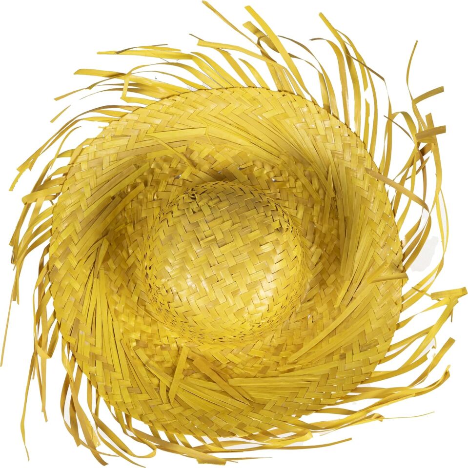 Tropikal Parti Sarı Hasır Hawaii Şapkası Şık Tasarımlı Fonksiyonel Ürün