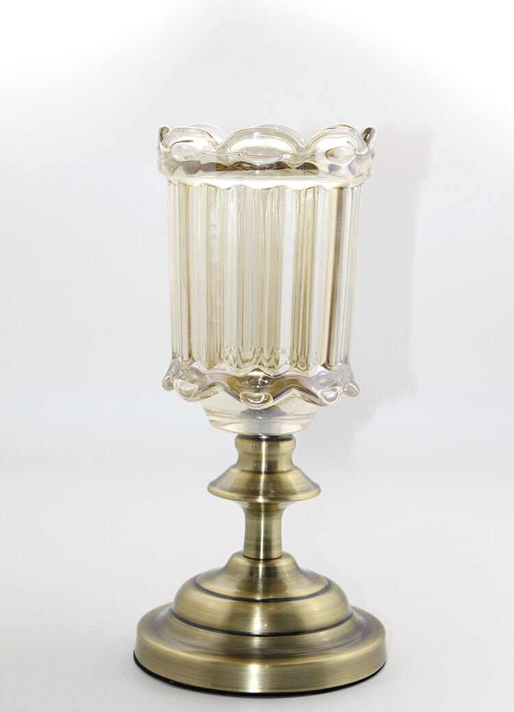 Cam Şamdan Tekli Model 5 Şık Tasarımlı Fonksiyonel Ürün