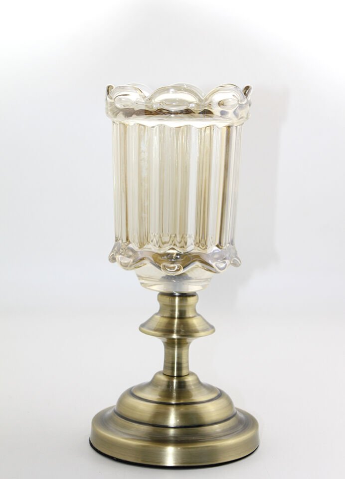 Cam Şamdan Tekli Model 5 Şık Tasarımlı Fonksiyonel Ürün