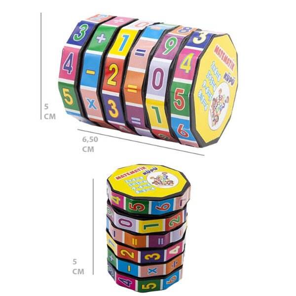 Matematik Eğitici Küpü Şık Tasarımlı Fonksiyonel Ürün