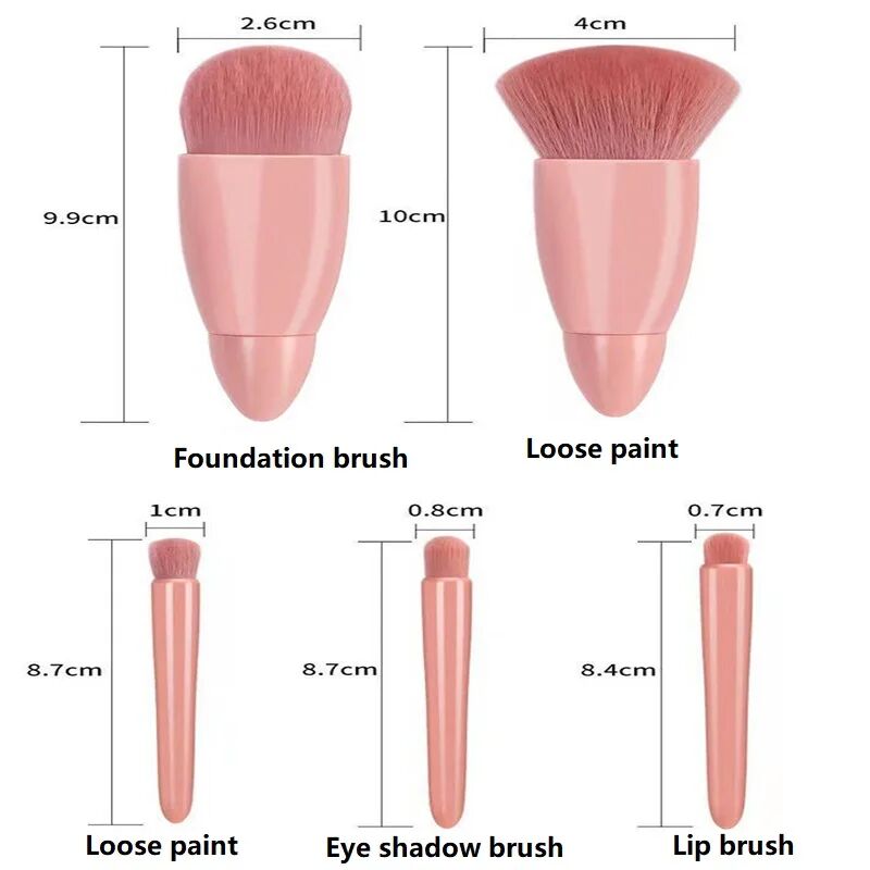 Aynalı Makyaj Fırçası Seti Şık Tasarımlı Fonksiyonel Ürün