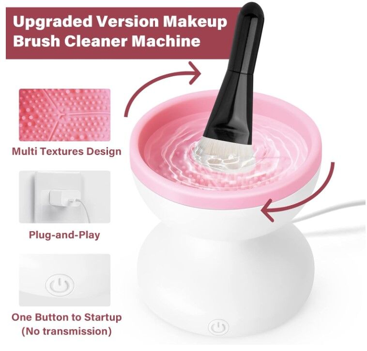 Elektrikli Makyaj Fırçası Temizleyici Şık Tasarımlı Fonksiyonel Ürün